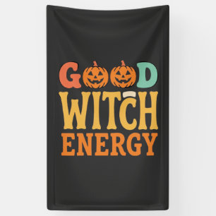 Gute Hexen Energie Halloween Kürbis Design_1 Banner
