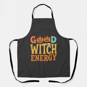 Gute Hexen Energie Halloween Kürbis Design_1 Schürze
