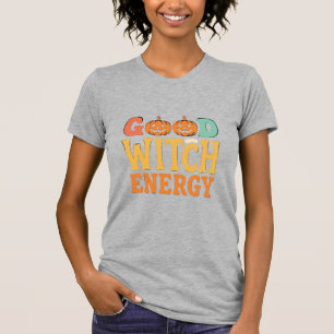 Gute Hexen Energie Halloween Kürbis Design_1 T-Shirt