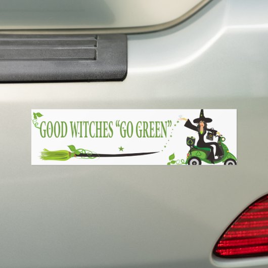 Gute Hexen gehen Grün Autoaufkleber (Auf Auto)