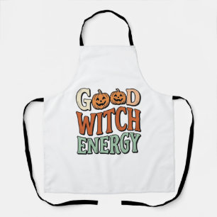 Gute Hexenenergie Vintage Halloween Vektor Design_ Schürze
