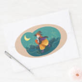 gute Hexenkleber Ovaler Aufkleber (Umschlag)