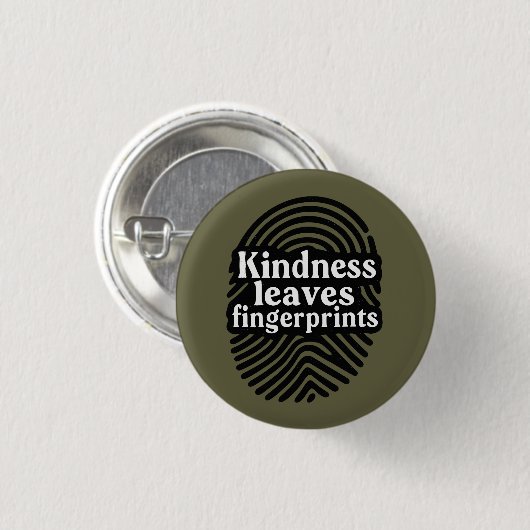 Güte hinterlässt Fingerabdrücke Button (Vorne & Hinten)
