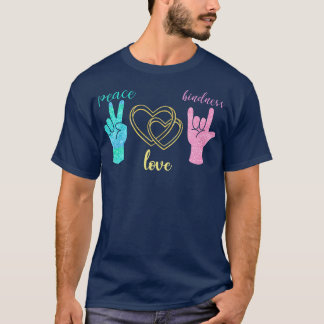 Güte Hippie Geschenk Friedenszeichen T-Shirt