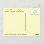 Gute Hochlandpostkarte Postkarte (Rückseite)