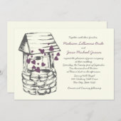 Gute Hochzeitsherzen Einladung (Vorne/Hinten)