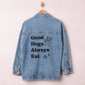Gute Hunde essen immer GDAE Musiktheorie Jeansjacke (Hangar)