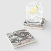 Gute Hunde Stone Untersetzer (Seitenansicht)