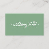 Gute Idee für Eukalyptus Theme Wedding Begleitkarte (Rückseite)