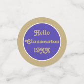 GUTE Idee! Klasse Wiedersehen-Tabelle Konfetti (Klein Vorderseite)