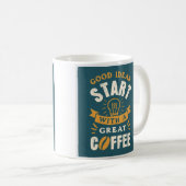 Gute Ideen beginnen mit einer großen Tasse Kaffee (VorderseiteRechts)