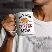 Gute Ideen beginnen mit Kaffee und Musik Vintage-S