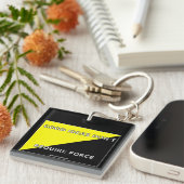 Gute Ideen erfordern nicht Kraft-Schlüsselkette Schlüsselanhänger (Vorderseite rechts)