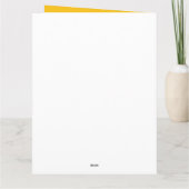 Güte Inspiration Zitat Sonnenblumenfreude Karte (Rückseite)