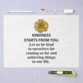 Güte Inspiration Zitat Sonnenblumenfreude Seidenpapier (Handwerk)