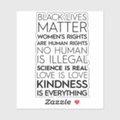 Güte ist alles Vinyl Aufkleber (Blatt)