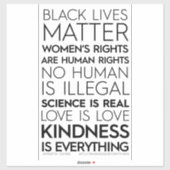 Güte ist alles Vinyl Aufkleber (Blatt)