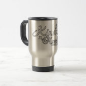 Güte ist ein Muskel Reisebecher (Vorderseite Links)