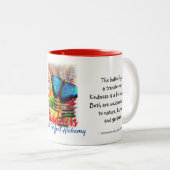 Güte ist eine perfekte Alchemie-Kaffee-Tasse Zweifarbige Tasse (VorderseiteRechts)