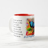 Güte ist eine perfekte Alchemie-Kaffee-Tasse Zweifarbige Tasse (Vorderseite Links)