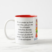 Güte ist eine perfekte Alchemie-Kaffee-Tasse Zweifarbige Tasse (Links)