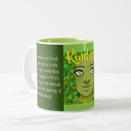 Güte ist eine perfekte Alchemie-Kaffee-Tasse Zweifarbige Tasse (Vorderseite Links)