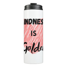 Güte ist goldig thermosbecher