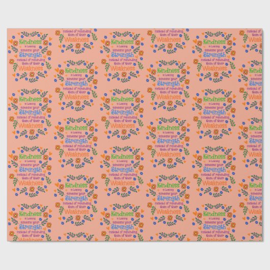 Güte ist jemandem deine Stärke leihen Geschenkpapier (Flach)