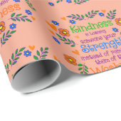 Güte ist jemandem deine Stärke leihen Geschenkpapier (Rolleneckpunkt)