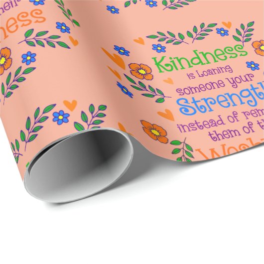 Güte ist jemandem deine Stärke leihen Geschenkpapier (Rolleneckpunkt)