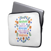 Güte ist jemandem deine Stärke leihen Laptopschutzhülle (Vorderseite Links)