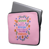 Güte ist jemandem deine Stärke leihen Laptopschutzhülle (Vorderseite Links)