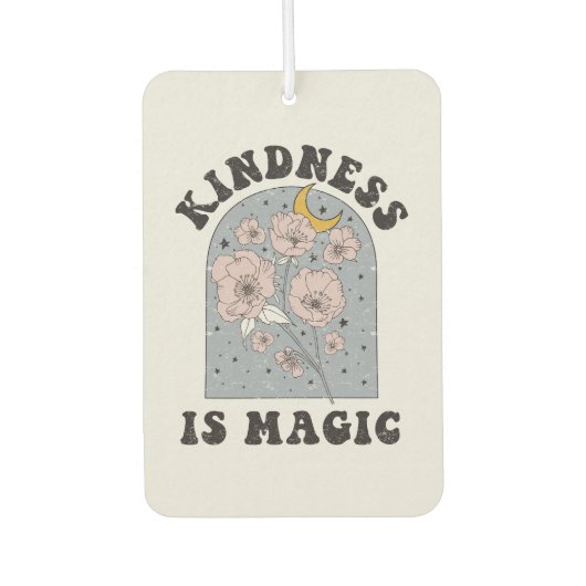 Güte ist magische Vintage Blume Autolufterfrischer (Vorderseite)