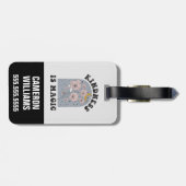 Güte ist magische Vintage Blume Gepäckanhänger (Rückseite horizontal)