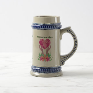 Güte ist meine Religion Stein Krug Bierglas