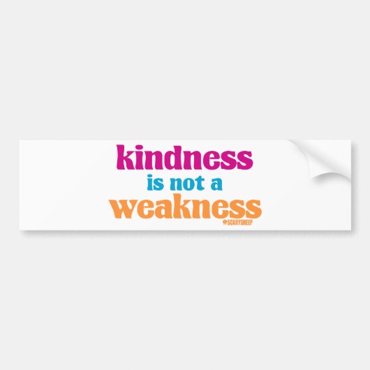 Güte ist nicht eine Schwäche Autoaufkleber (Vorne)