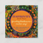 "Güte ist nie verschwendet" Inspirivity-Karten Quadratische Visitenkarte (Rückseite)