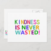 Güte ist nie verschwendet postkarte (Vorne/Hinten)