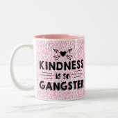 Güte ist so Gangster Zweifarbige Tasse (Links)