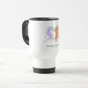 Güte ist universeller Pride-Herz-Design Reisebecher