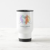 Güte ist universeller Pride-Herz-Design Reisebecher (Mittel)