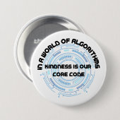 Güte ist unser Kerncode - Algorithmus Tech Button (Vorne & Hinten)