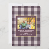 Gute Jahreszeit | Erntedank-Fotokarte Feiertagskarte (Rückseite)