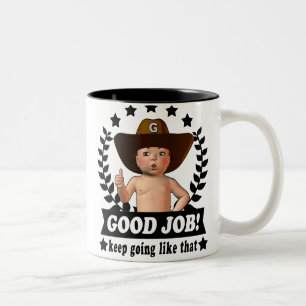 Gute Job-Baby-Tasse Zweifarbige Tasse