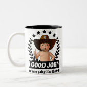 Gute Job-Baby-Tasse Zweifarbige Tasse (Links)