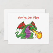 Gute Job Dragon Postkarte (Vorne/Hinten)