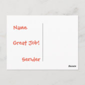 Gute Job Dragon Postkarte (Rückseite)