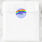 Gute Job-Regenbogen-Aufkleber, klein Runder Aufkleber (Tasche)