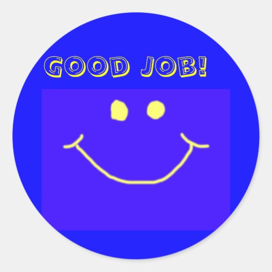 Gute Jobaufkleber Runder Aufkleber (Vorderseite)