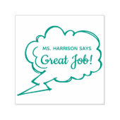 Gute Jobwörter für ermutigende Lehrer Name Permastempel (Design)